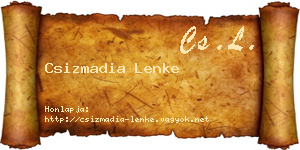 Csizmadia Lenke névjegykártya